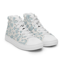 Load image into Gallery viewer, TCB Paisley Blues high top shoes