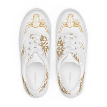 Load image into Gallery viewer, Gold Buckle Long Horn lace up shoes