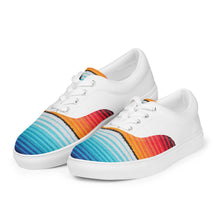 Load image into Gallery viewer, TCB White Serape lace up shoes