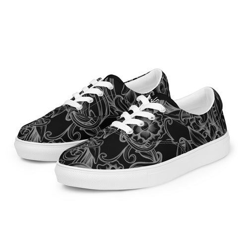 TCB Black Tooled lace up shoes