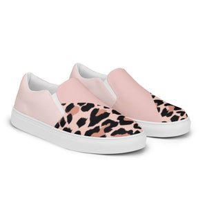 TCB Pink Leopard slip on shoes
